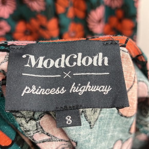 MODCLOTH X Princess Highway Linen Floral 2 Piece Set Size 8 - Picture 7 of 12